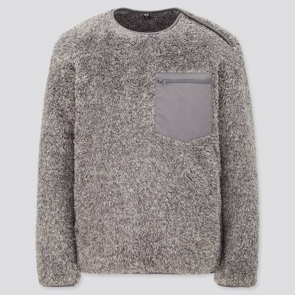 UNIQLO FLUFFY YARN FLEECE PULLOVER SHIRT - Picture 1 of 5